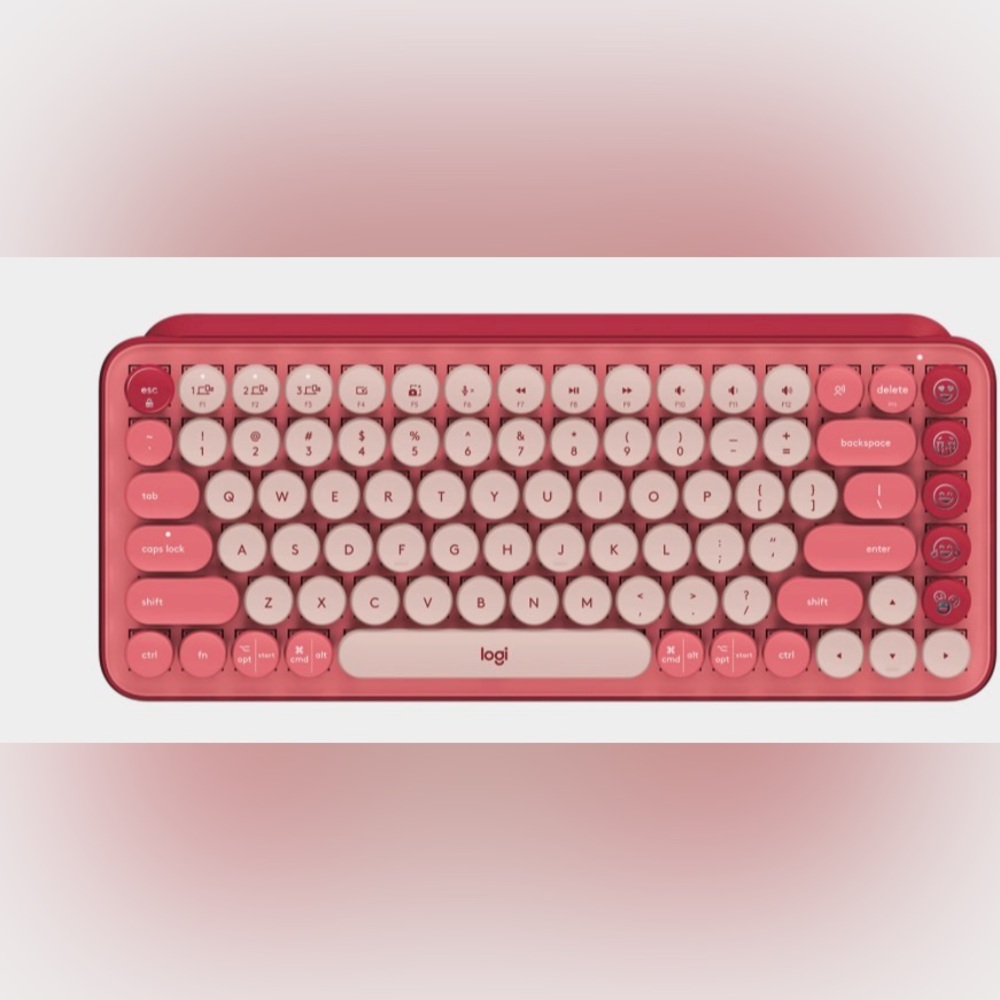 Logitech POP Keys Wireless Bluetooth Mechanical Keyboard - Rose